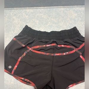 lululemon multicolored workout shorts
